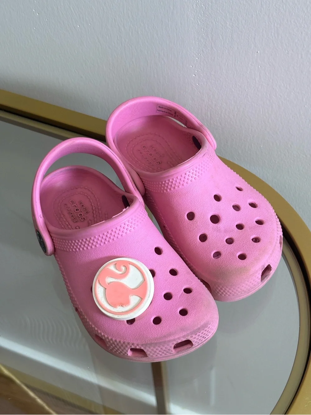 Children Pink Crocs Classic Clogs